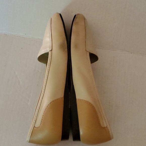 Flats Loafers Slip On Shoes Enzo Angiolini Leather Cream Tan Women's WOMAN'S 7M - Picture 11 of 15